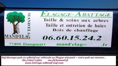 magnetique plaque + votre pub sur utilitaire /marquage adhesif