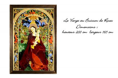 tableau en vitrail d art
