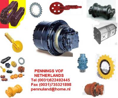 Moteur de traction , moteur de chenille ;pelle;pignon;gallet;tendeur;reducteur;chenille caoutchouc