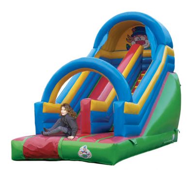 CHATEAU GONFLABLE D�OCCASION - TOBOGGAN CLOWN