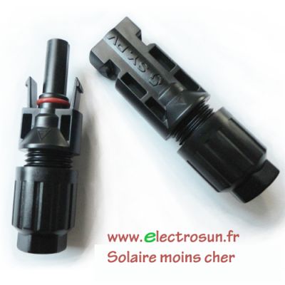 connecteur mc4 solaire electrosun.fr