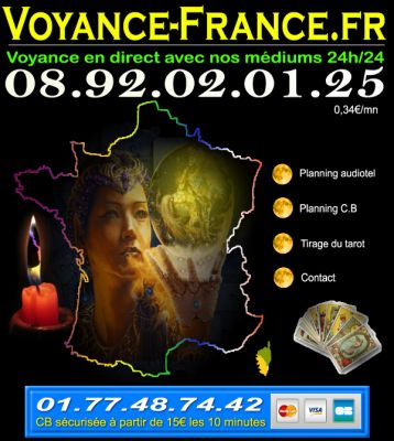 Voyance France au 08.92.02.01.25 - 0,34�/mn