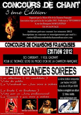 Grand concours de chant H�rault � Edition 2012