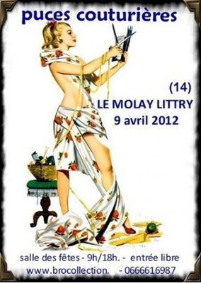 LITTRY - 9 avril 12 - les PUCES COUTURIERES