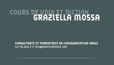  COURS DE VOIX ET DICTION