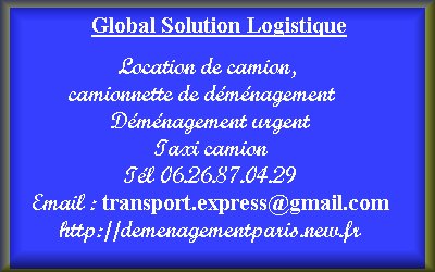 D�m�nagement pas cher et location de camion avec chauffeur