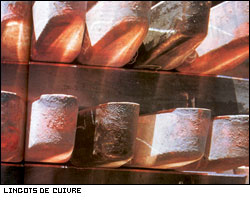 Vente des m�taux cuivre, or, zinc, rail, aluminium 