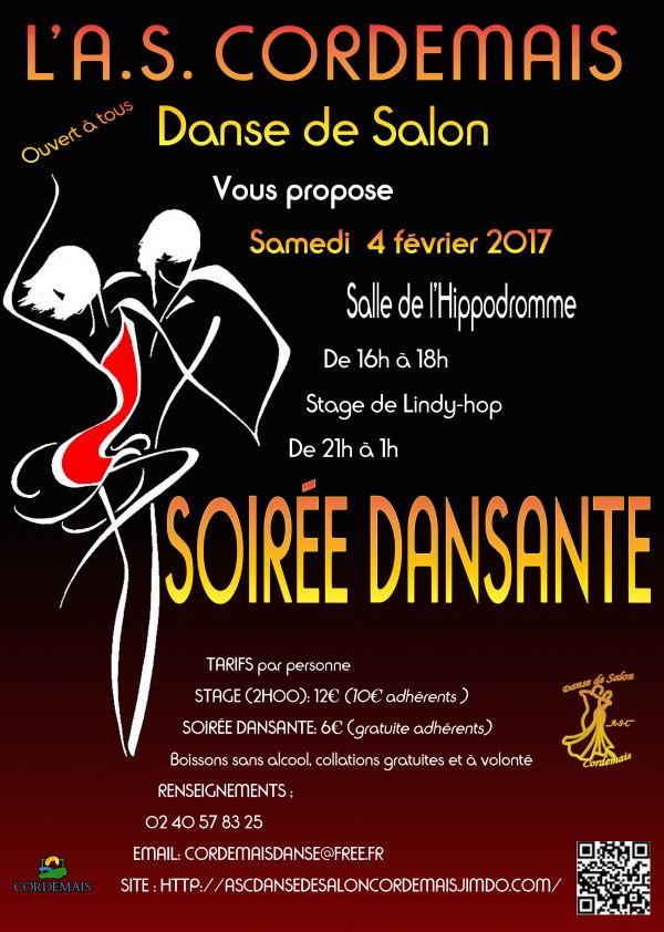 Soire dansante et stage de Lyndi-hop  Cordemais