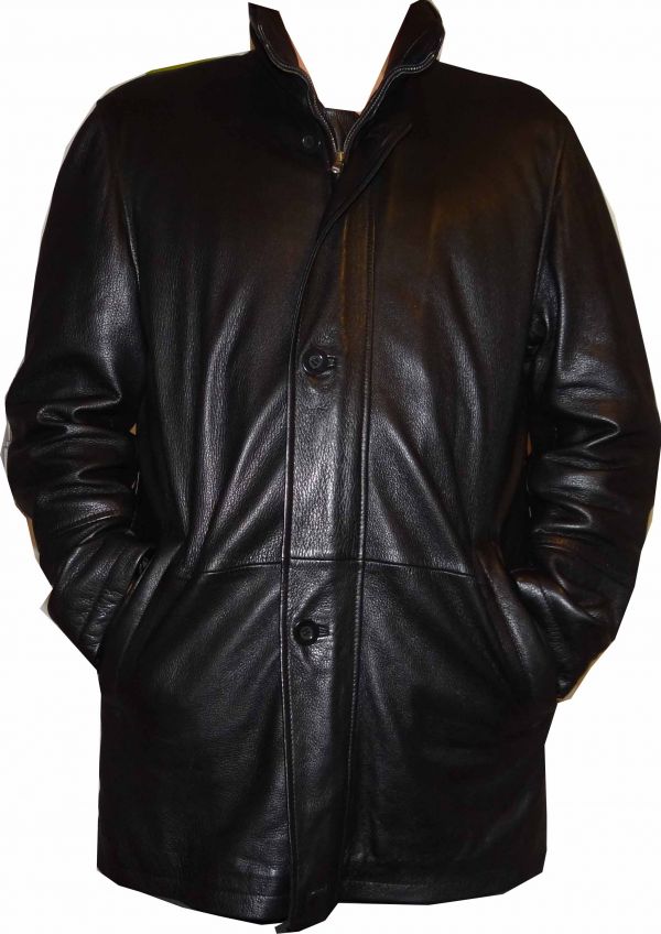 Parka/veste en cuir 