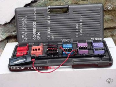 "4 pdales bcb-6 boss + accordeur korg"