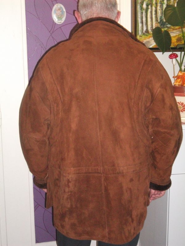 Veste cuire fourre