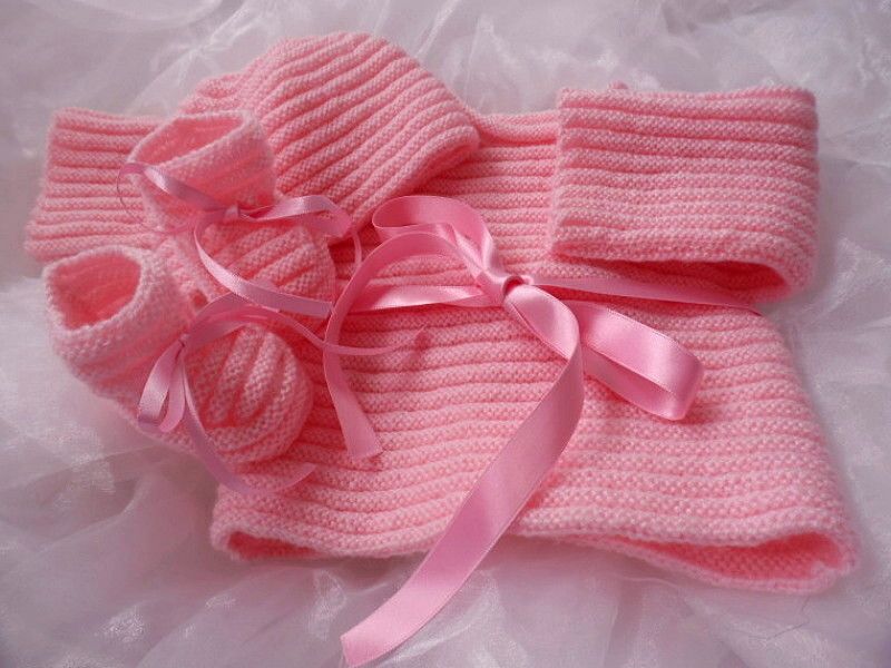 Tricot bb brassire rose barbie naissance