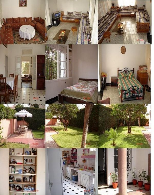 Location vacance villa meuble casablanca Maroc  1100 dhs / nuit GSM : 002126.17.01.66.96 