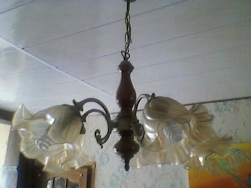 Luminaire rustique 5 apoules