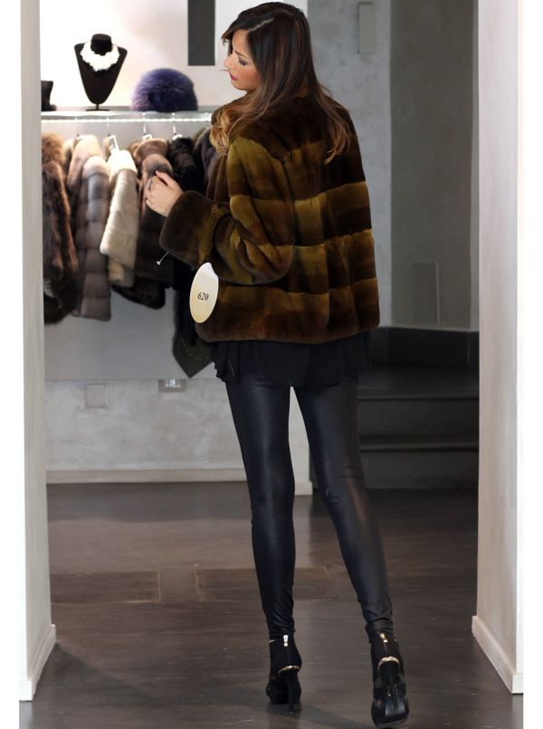 Veste en fourrure de castor (38/40)