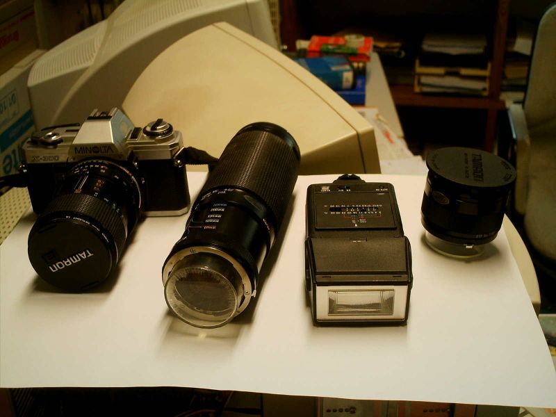 Vends lot boitier MINOLTA & optiques TAMRON (argentique) 