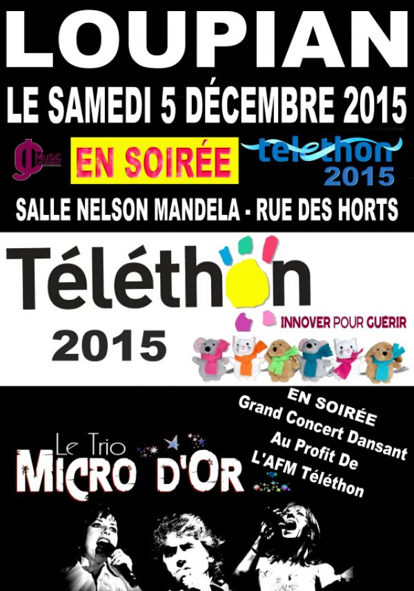 Concert dansant Tlthon 2015 Loupian