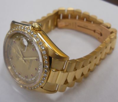 Rolex President Day Date Or 18k et Diamand