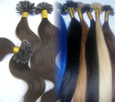 Pose d'extensions de cheveux naturels  domicile