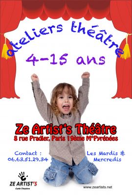 thtre parisien recherche professeurs pour ateliers enfants saison 2013/2014