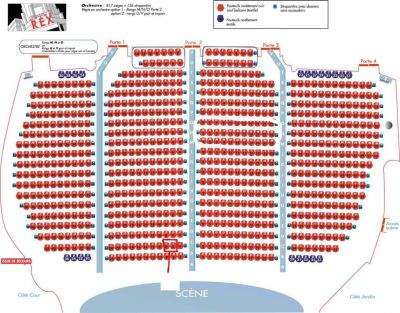 PLACES VERONIQUE SANSON - SAM 14 MAI 2e RANG FACE - REX