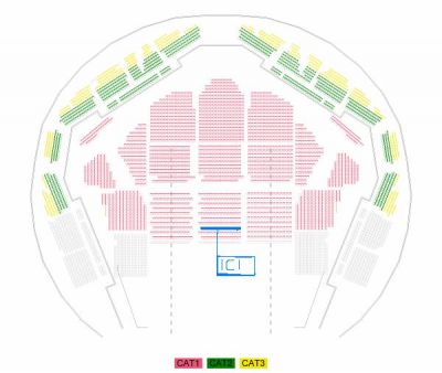 JULIEN CLERC - PALAIS SPORTS - SAM 2 JUIN - 3e rang face 
