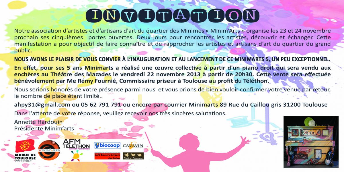 Minimarts 5 : portes ouvertes des ateliers d'artistes et artisans d'art des Minimes à Toulouse