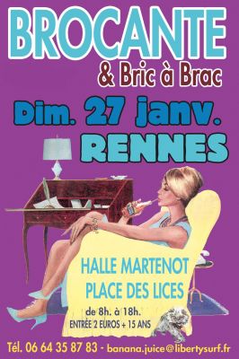 RENNES - 27 JANV.13.- brocante - disques - bric  brac